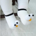 Cute design animal printing newborn non slip baby kids socks with grip